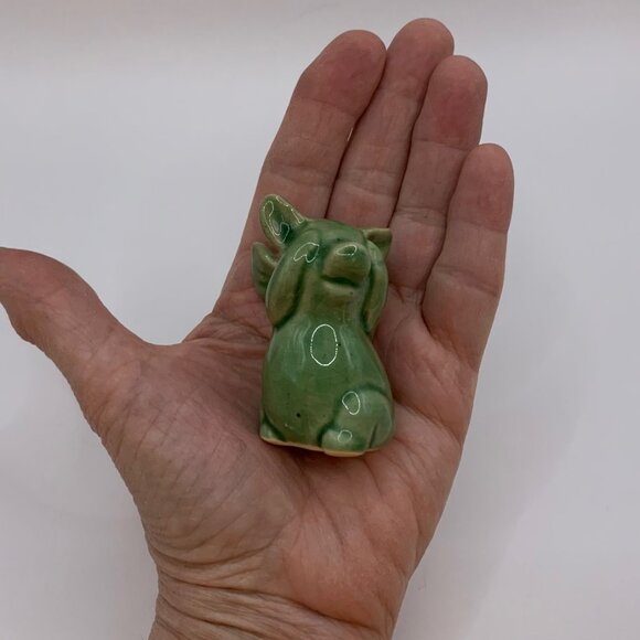 See No Evil - Hear No Evil Pig Angels Ceramic Figurine Tchotchke Flying Pigs - Picture 4 of 13